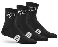 Fox Racing 6" Ranger Socks (Black) (3-Pairs)
